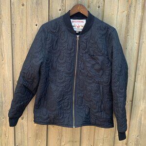 True Religion Quilted Bomber Jacket Large